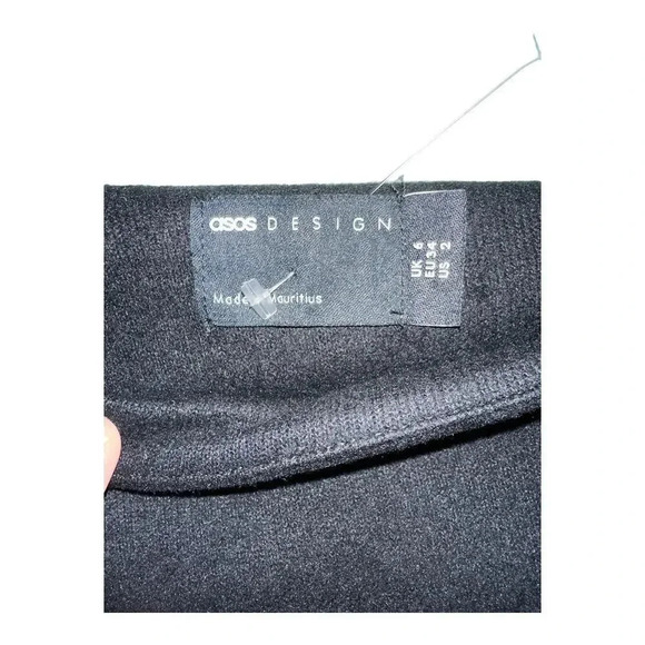 ASOS Slouchy Off The Shoulder Mini Dress With Belt - Picture 3 of 5